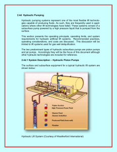 Section 2.4d --- Hydraulic Pumping