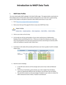 A Guide to Finding Data Using NAEP