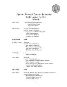 Summer Research Program Symposium
