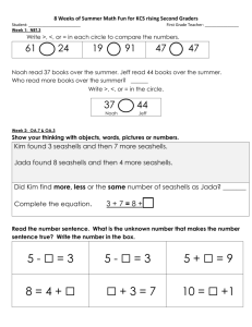 Show your thinking with objects, words, pictures or numbers.