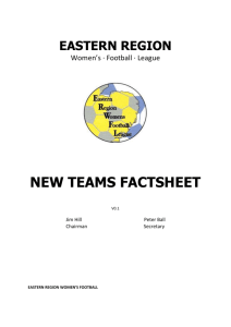 File - Eastern Region Women`s Football League
