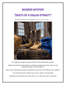Death of a Dallas Dynasty - Serenity Bed & Breakfast Inn