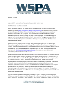 Call To Action - Washington State Pharmacy Association
