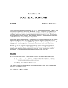 PS 100 Political Economy