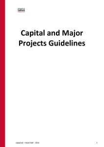 Capital Guidelines 2015/16 - the University of Salford