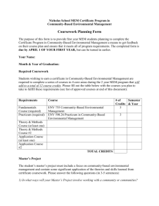 Coursework Planning Form