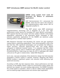 NXP introduces AMR sensor for BLDC motor control