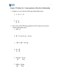 Homework #1: Scientific Notation and Exponents (Chapter - Bio-Link