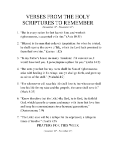 Prayers 11.10 - 11.16