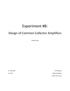 Experiment #8 Report