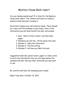 Mystery House Book report