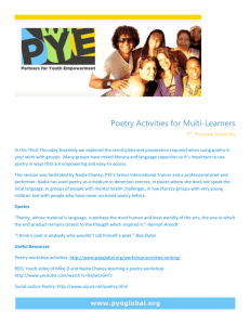 Poetry Activities for Multi-Learners