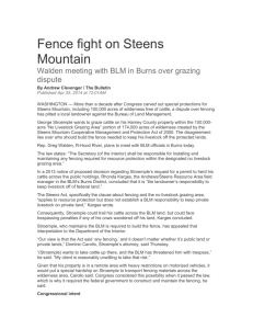 Fence fight on Steens Mountain