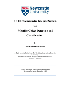 An Electromagnetic Imaging System for Metallic Object Detection