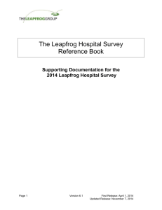 Leapfrog Hospital Survey Reference Book