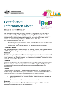 Compliance Information Sheet