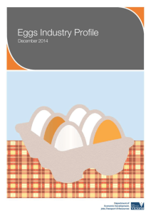 Location of Victoria`s chicken egg industry