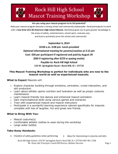 Mascot Training Workshop for High School and Middle School