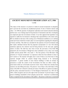 Ancient Monuments Preservation Act, 1904