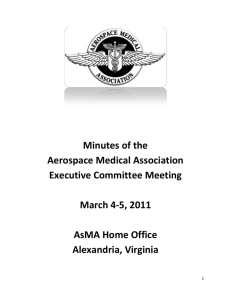 March 2011 executive committee minutes