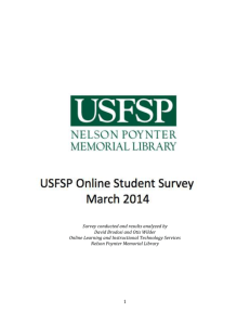 USFSP Online Student Survey, March 2014 [doc]