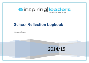School Reflection Log