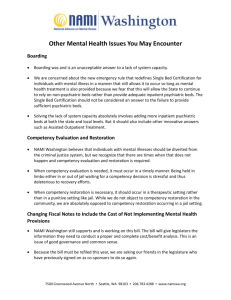 Other Mental Health Issues Talking Points
