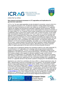 iCRAG PhD Tp1.2PhD4 Rare element enrichment processes in LCT