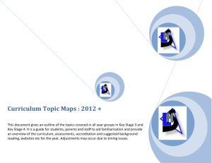 Curriculum Topic Maps : 2012 +