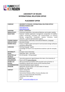 university of rouen international relations office placement offer