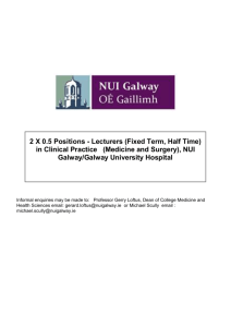 Lecturers Fixed Term, Half Time in Clinical Practice (Medicine and