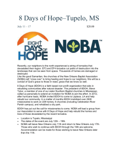 8 Days of Hope–Tupelo, MS