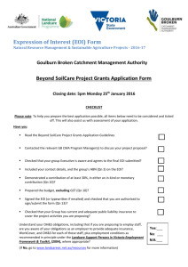 Beyond SoilCare Project Grants Application Form