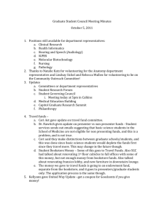 Graduate Student Council Meeting Minutes October 5, 2011