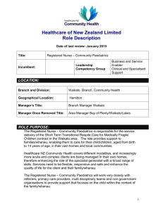 Service Delivery - Healthcare of New Zealand