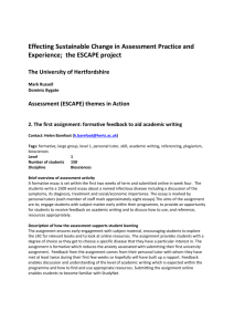 ESCAPE - AssessmentCaseStudy2