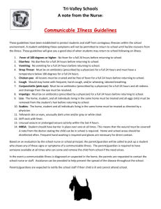 Communicable Illness Guidelines - Tri