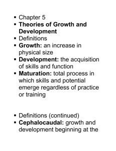Theories of Growth and Development
