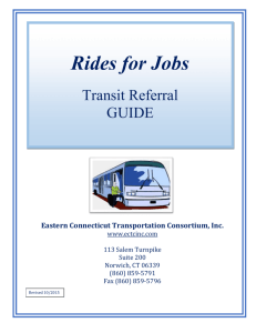 Transit Referral Guide - Eastern Connecticut Transportation