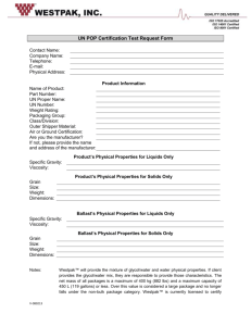 UN Certification Sample Submission Form