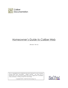 Homeowner*s Guide to Caliber Web
