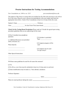 Testing Accommodations Form