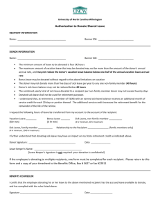 Voluntary Shared Leave Donation Form