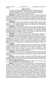 Resolution - Jefferson Parish Government