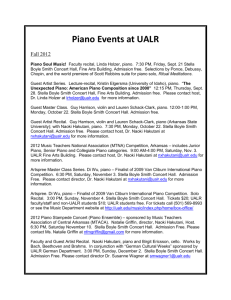 Piano Events at UALR