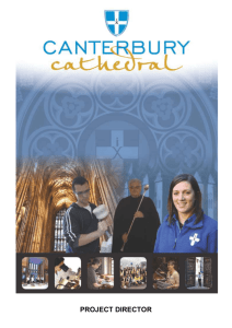 project director - Canterbury Cathedral