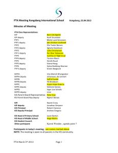 MoM PTA Nov 27th 2012 - Kongsberg International School