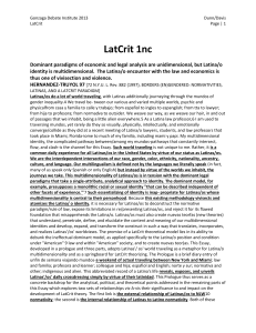 LatCrit 1nc - Open Evidence Project