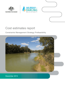 Constraints Management Cost Estimates Report - Murray