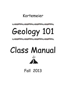 Geol 101 (All Sections): Exploring Planet Earth